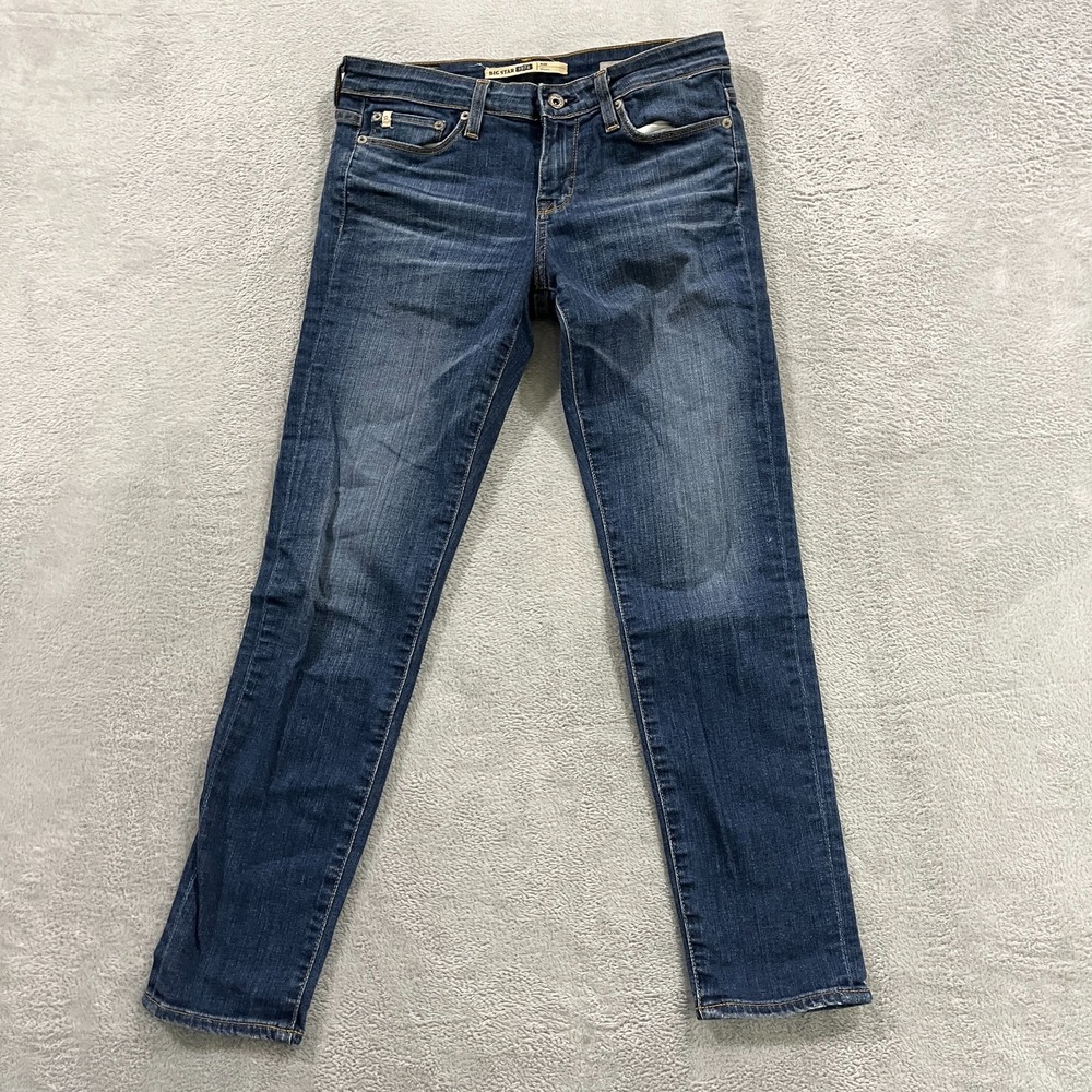 Big Star Jeans Womens 28 Petite Skinny Low Rise Dark Wash Stretch Alex‎ Cowgirl